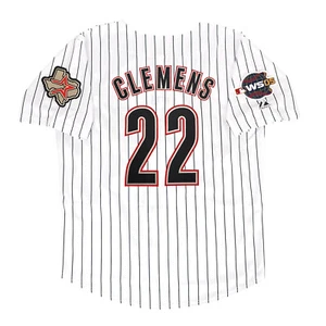 Roger Clemens Houston Astros Home White 2005 World Series Jersey Men's (S-3XL) - Picture 1 of 5