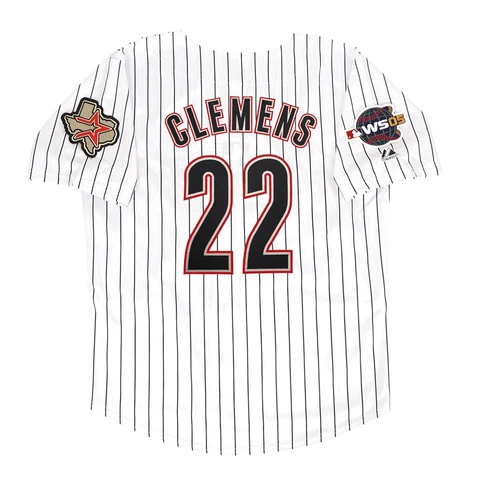 Roger Clemens Houston Astros Home White 2005 World Series Jersey Men's (S-3XL) Cover