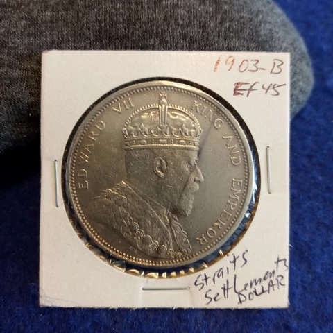1903-B EF Straits Settlements Dollar Cover