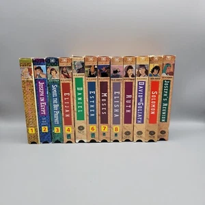 Vintage Animated Stories From The Bible Complete Set Of 12 VHS Tapes - Picture 1 of 16