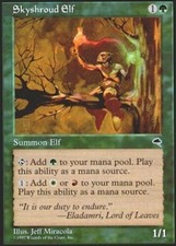 MTG magic cards 4x x4 Light Play, English Skyshroud Elf Tempest