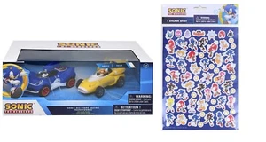Sonic The Hedgehog & Tails Racing Pull Back Race Action Car Figura Regalo Juguete Niños - Imagen 1 de 3