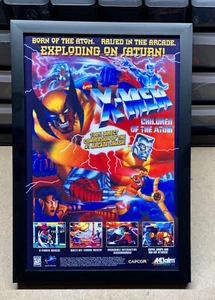 X-Men: Children of The Atom Sega Saturn - 8x12 Gerahmtes Poster Vintage Werbung Nachdruck - Bild 1 von 2