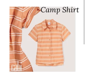 Cabi New NWT Camp Shirt #6511 Orange Size XS - XL Was $89 - Picture 1 of 1