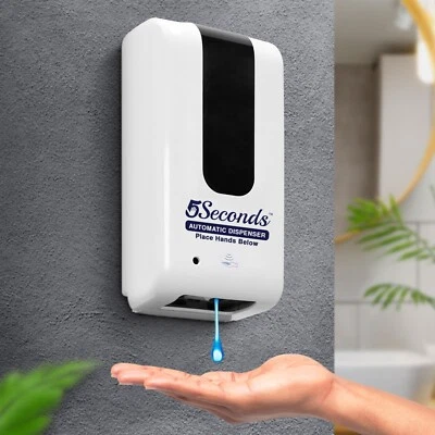 Dispensador automático de jabón sin contacto 1000 ml para gel y desinfectante - manos libres de acero inoxidable Foto 1 de 4