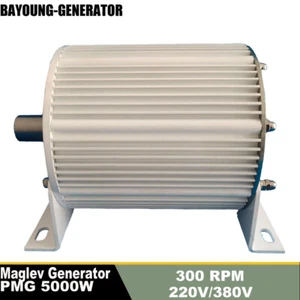 Generador de imán permanente 3000W 220V 380V 300RPM turbina de agua eólica hágalo usted mismo - Imagen 1 de 13