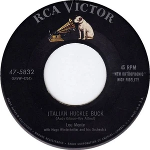 Lou Monte with Hugo Winterhalter And His Orchestra* - Italian Huckle Buck (7", S - Picture 1 of 2