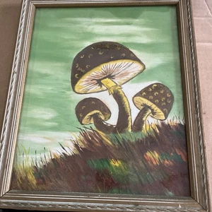 Leinwand 70er Jahre Pilze auf einem Feld 10x11 - Bild 1 von 6