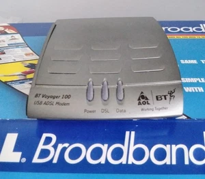 MODEM ADSL USB BT VOYAGER 100 (AOL en boîte - sans câble ligne noir) - Photo 1/12