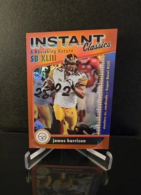 #'ed/50 🔥 JAMES HARRISON 2022 Panini Classics Red Instant Classics Refractor - Image 1 of 2