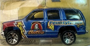 Matchbox Across America 2001 50th Birthday Pennsylvania Blue Chevy Tahoe Police - Picture 1 of 3