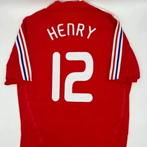 Henry #12 France 2008/2009 Away ORIGINAL Adidas VTG Rare Soccer Jersey (XL) - Picture 1 of 9