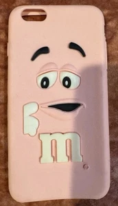 📱📱Rosa M&M Silikon Gummi iPhone 6 Plus Hülle📱📱 - Bild 1 von 2