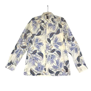 REPLAY Patchwork Embroider LS Shirt VTG Men L Cotton Rare Unique Luxury Festival - Picture 1 of 13