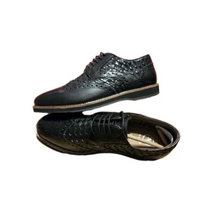 Thomas & Vine Men Radcliff Comfort Foam Woven Wingtip Shoe Midnight Size 11 NiB - Picture 1 of 23