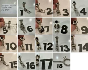 ORIGINAL BERNINA PRESSER FEET OLD STYLE - Picture 1 of 44