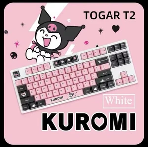 kuromi Mechanical Keyboard 2.4 gram Wireless Bluetooth Wired mode White - Picture 1 of 5