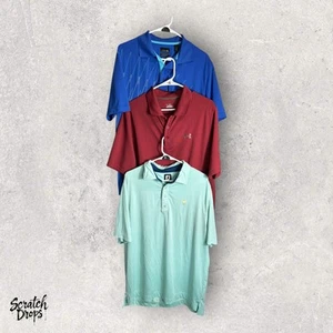 Men's Golf Polo Shirt Bundle Size Large Under Amour Footjoy Izod - Picture 1 of 7