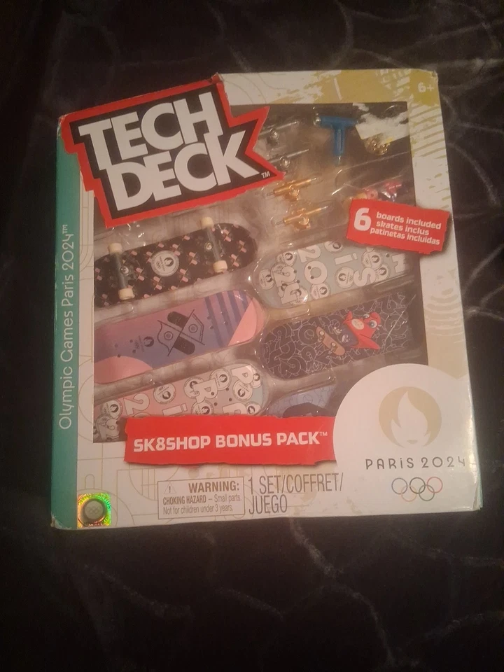 Tech Deck Finger Skateboards Sk8shop Bonus Pack París Juegos Olímpicos 2024 Nuevo Precintado Foto 1 de 4