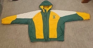CHAQUETA ACOLCHADA RARA VINTAGE STARTER OREGON DUCKS CREMALLERA COMPLETA CON CAPUCHA TALLA ADULTO XL - Imagen 1 de 16
