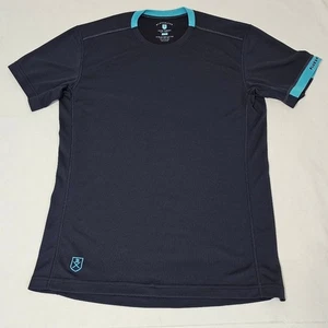Camisa hidrofóbica BlueSmiths The Lane para hombre mediana rica azul marino verde azulado 100 % poliéster - Imagen 1 de 7