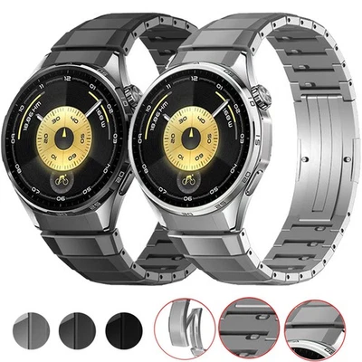 Luxus Titan Metall Armband für Garmin Vivoactive 4 Forerunner 255 645 Venu 3 2 - Bild 1 von 4