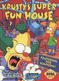 Krusty's Super Fun House (Sega Genesis, 1994) Cartridge Only Tested AUTHENTIC - Image 1 of 1