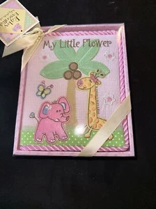 baby essentials pink baby photo book With Cloth Cover Holds 100 4x6 Photos NIP - Picture 1 of 9