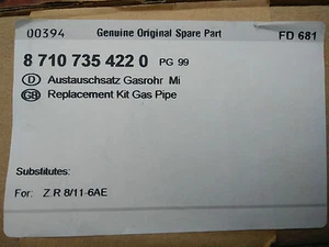 NEU! Junkers Austauschsatz Gasrohr 87107354220 FD681 - Bild 1 von 7