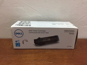 Genuine Dell 4Y75H Cyan Toner Cartridge for H825 / S2825 Series - OEM - New - Picture 1 of 17