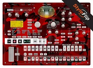 Korg Electribe SX SD | Rosso Mimetico | Decalcomania Protettiva | Pelli StyleFlip - Foto 1 di 1