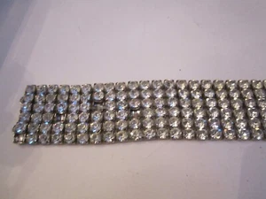 MASSIVE CRYSTAL STUD BELT 400+ CRYSTALS! - 225g - 20" L & 1 1/2" WIDE - OFC-7 - Picture 1 of 8
