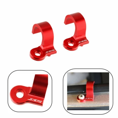 Guía de abrazaderas de línea de manguera de freno CNC para HONDA XR650L XR250L XR230R XR400R XR600R Foto 1 de 4