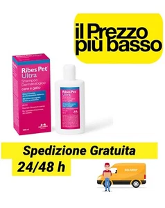 Ribes Pet Ultra 200ml shampoo balsamo dermatologico cane gatto lenitivo - Foto 1 di 1