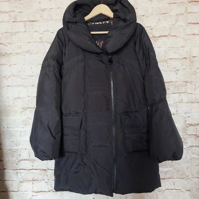 Chaqueta acolchada acolchada acolchada acolchada Betsey Johnson para mujer talla S negra Foto 1 de 4