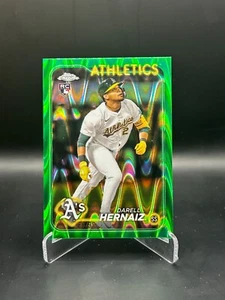 2024 Topps Chrome Update Darell Hernaiz Rookie Green Raywave /99 #USC21 - Picture 1 of 2