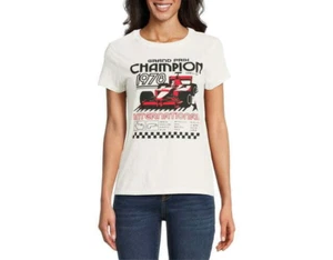 Champion Auto Women's Polyester Short Sleeve T-shirt Winter White Size XXL (19) - Picture 1 of 4