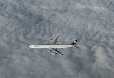 Lufthansa Airbus A340-642, D-AIHF - IN FLIGHT - NFT • 23.80€