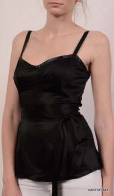 Top de seda negro Dolce & Gabbana Italia IT 40 US 4/S Foto 1 de 4