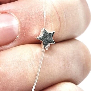 x10 Wholesale Sterling Silver Star Spacer Beads Jewellery Findings - 6mm - Picture 1 of 6