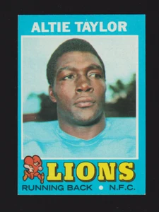 1971 TOPPS FOOTBALL #62 Altie Taylor Utah State DETROIT LIONS EX+ A - Picture 1 of 2