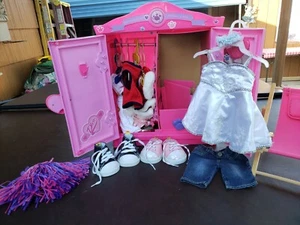 Build A Bear  Lot of Clothing Shoes and Accessories with Hangers Girls - Picture 1 of 10