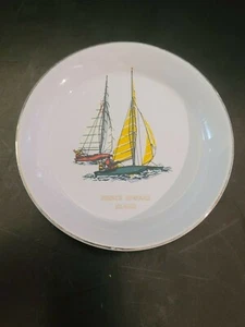 Prince Edward Island Ware England Canada Souvenir Ceramic Plate 22 Carat 5-1/2" - Picture 1 of 7