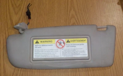 1998 Audi A4 Quattro Driver's Side Left Sun Visor w/ Mirror & Lights - Gray - Image 1 of 4