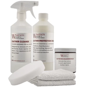 Leather Restoration Kit - Cleaner, Colour Restorer & Leather Protector - Picture 1 of 32