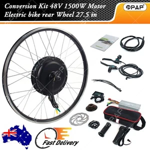 1500W 27.5" Electric Bicycle Motor Conversion Rear Wheel EBike w/LCD Meter - Picture 1 of 12