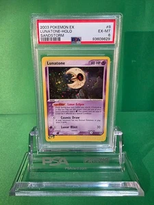 2003 POKEMON EX LUNATONE HOLO SANDSTORM 8/100 PSA 6 - Picture 1 of 2