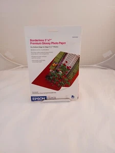 Epson Premium 5x7 Glossy Borderless Photo Paper - 20 Sheets - Picture 1 of 6