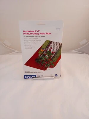 Epson Premium 5x7 Glossy Borderless Photo Paper - 20 Sheets - Image 1 of 4