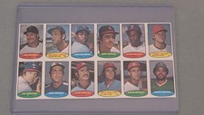 1974 topps stamps uncut proof sheet 12 Cepeda Carlton Jackson ++, unperforated